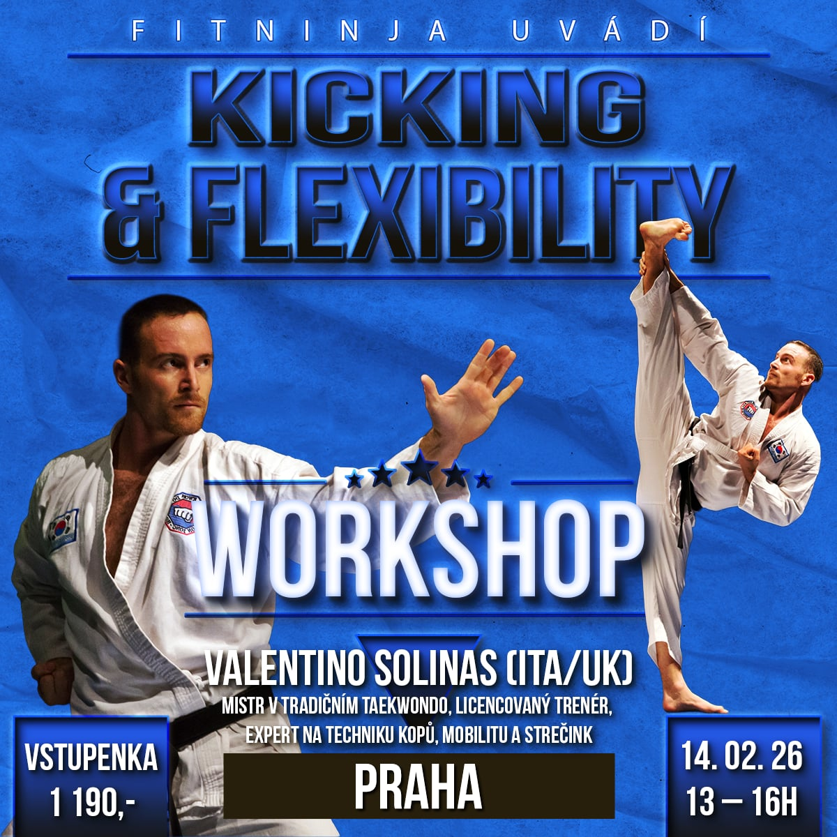 Fitninja - Workshop: Valentino Solinas - Kicking & Flexibility
