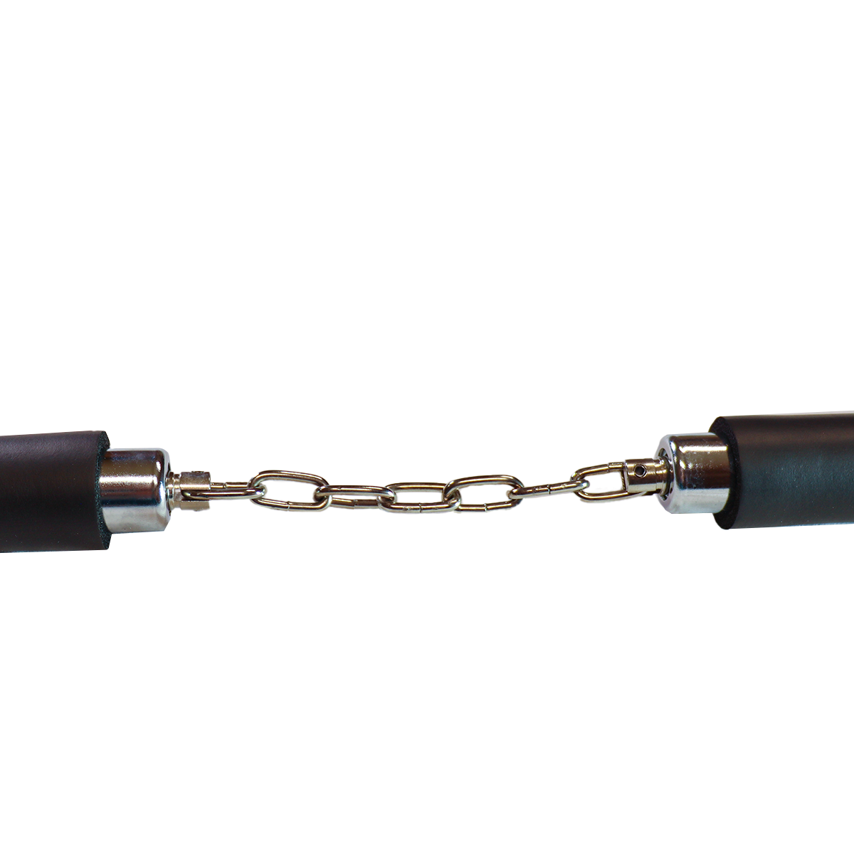 Fitninja - Nunchaku soft černé - řetěz - vzor drak